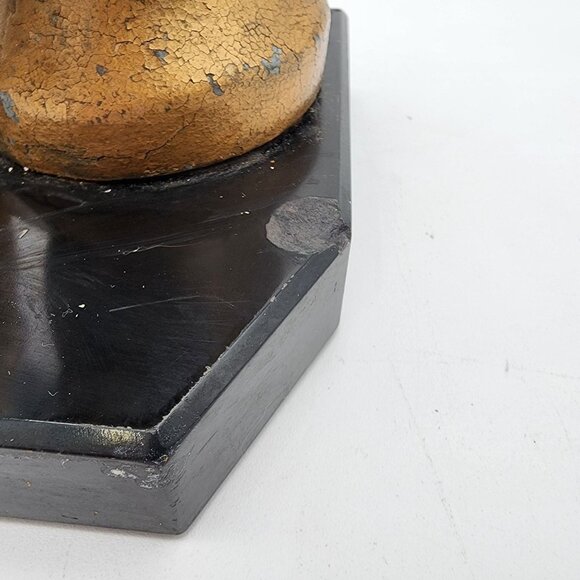 Antique JB Hirsch Horse Head Bookends - as found - Picture 7 of 9